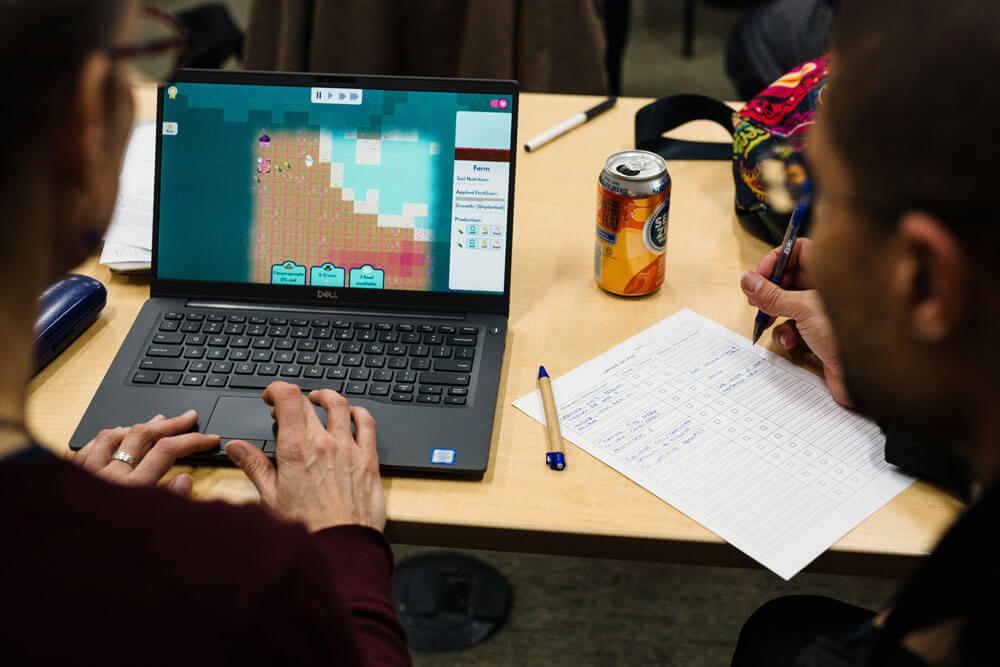 researchers playing lakeland game